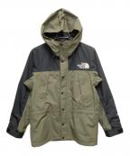 THE NORTH FACEザ ノース フェイス）の古着「マウンテンライトジャケット」｜グリーン×ブラック