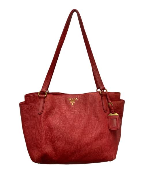 PRADA（プラダ）PRADA (プラダ) トートバッグ　BR4970 レッドの古着・服飾アイテム