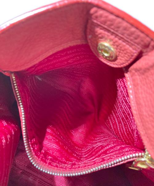 PRADA（プラダ）PRADA (プラダ) トートバッグ　BR4970 レッドの古着・服飾アイテム