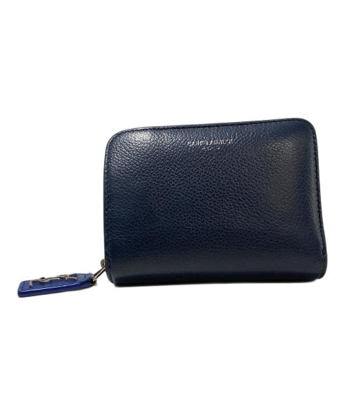 Saint Laurent Paris（サンローランパリ）Saint Laurent Paris (サンローランパリ) 2つ折り財布 ネイビーの古着・服飾アイテム