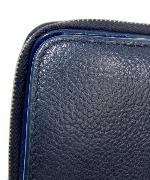 Saint Laurent Paris（サンローランパリ）Saint Laurent Paris (サンローランパリ) 2つ折り財布 ネイビーの古着・服飾アイテム