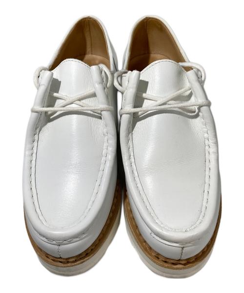PARABOOT（パラブーツ）PARABOOT (パラブーツ) RAY BEAMS (レイ ビームス) ドレスシューズ ホワイト サイズ:3 1/2（約23.0cm相当）の古着・服飾アイテム