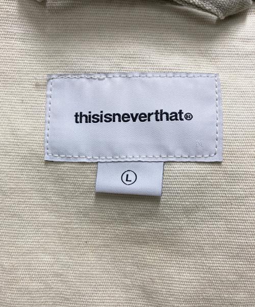 thisisneverthat（ディスイズネバーザット）thisisneverthat (ディスイズネバーザット) ウォッシュドカーペンタージャケット ベージュ サイズ:サイズ Ｌの古着・服飾アイテム