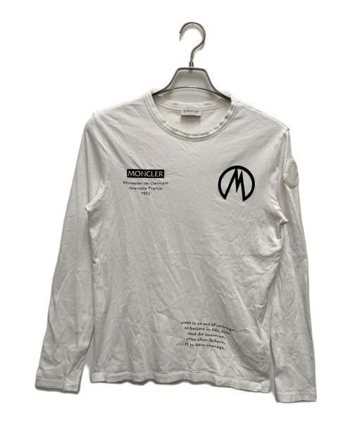 MONCLER（モンクレール）MONCLER (モンクレール) 長袖カットソー ホワイト サイズ:サイズ XSの古着・服飾アイテム