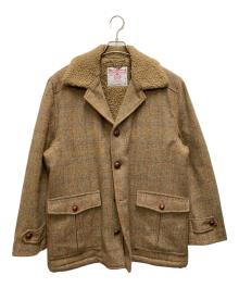 Harris Tweed×OCTOPUS ARMY（ハリスツイード×オクトパスアーミー）の古着「裏ボアジャケット」｜ベージュ