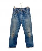 LEVI'Sリーバイス）の古着「ダメージデニムパンツ」｜ブルー