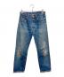 LEVI'S（リーバイス）の古着「ダメージデニムパンツ」｜ブルー