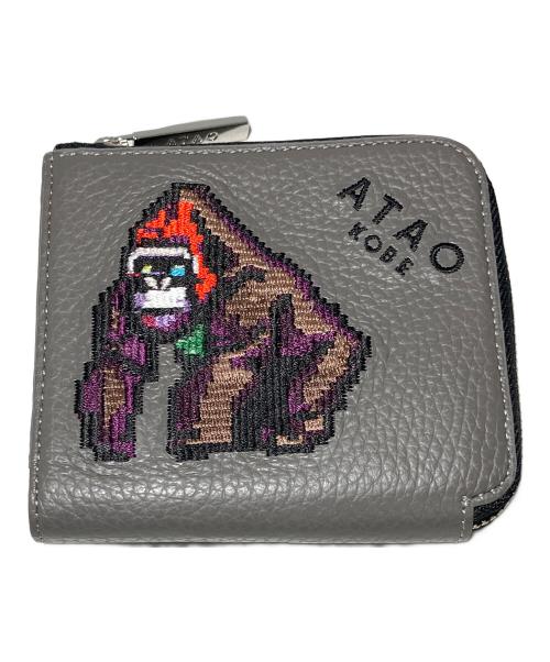 ATAO（アタオ）ATAO (アタオ) L字ファスナー財布　チェス グレーの古着・服飾アイテム