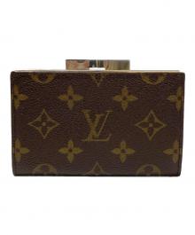LOUIS VUITTON（ルイ ヴィトン）の古着「がま口コインケース　モノグラム　T61922」｜ブラウン