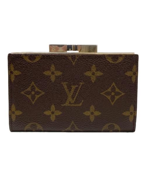 LOUIS VUITTON（ルイ ヴィトン）LOUIS VUITTON (ルイ ヴィトン) がま口コインケース　モノグラム　T61922 ブラウンの古着・服飾アイテム