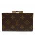 LOUIS VUITTON（ルイ ヴィトン）の古着「がま口コインケース　モノグラム　T61922」｜ブラウン