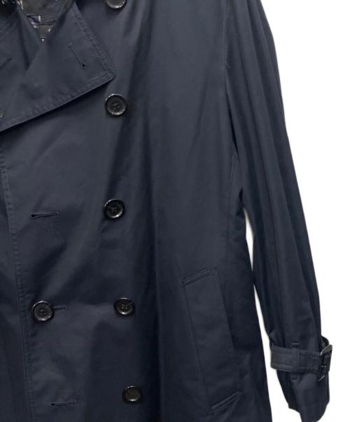 BURBERRY BLACK LABEL（バーバリーブラックレーベル）BURBERRY BLACK LABEL (バーバリーブラックレーベル) ライナー付トレンチコート ネイビー サイズ:SIZE 3Lの古着・服飾アイテム