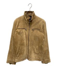 BANANA REPUBLIC（バナナリパブリック）の古着「スウェードレザージャケット」｜カーキ