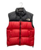 THE NORTH FACEザ ノース フェイス）の古着「ダウンベスト」｜レッド×ブラック