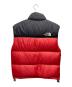 THE NORTH FACE (ザ ノース フェイス) ダウンベスト レッド×ブラック サイズ:SIZE Ｌ：10000円