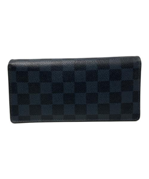 LOUIS VUITTON（ルイ ヴィトン）LOUIS VUITTON (ルイ ヴィトン) 長財布　ダミエ・グラフィット　ポルトフォイユ ブラザ ブラックの古着・服飾アイテム