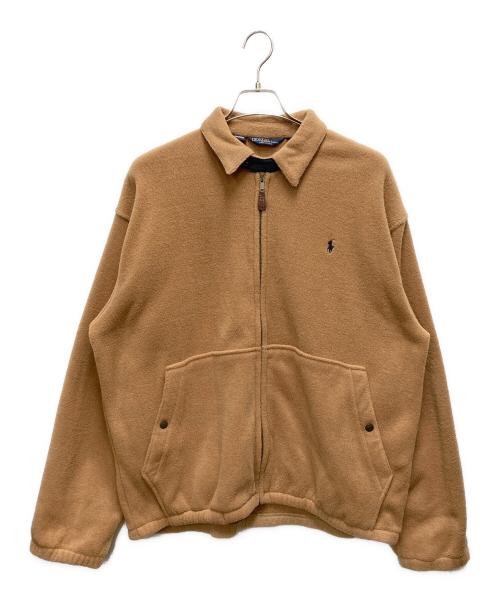 POLO RALPH LAUREN（ポロ・ラルフローレン）POLO RALPH LAUREN (ポロ・ラルフローレン) フリーススイングトップジャケット ブラウン サイズ:SIZE Lの古着・服飾アイテム