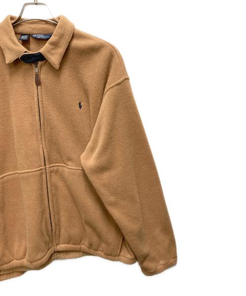 POLO RALPH LAUREN（ポロ・ラルフローレン）POLO RALPH LAUREN (ポロ・ラルフローレン) フリーススイングトップジャケット ブラウン サイズ:SIZE Lの古着・服飾アイテム
