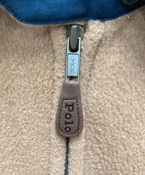 POLO RALPH LAUREN（ポロ・ラルフローレン）POLO RALPH LAUREN (ポロ・ラルフローレン) フリーススイングトップジャケット ブラウン サイズ:SIZE Lの古着・服飾アイテム