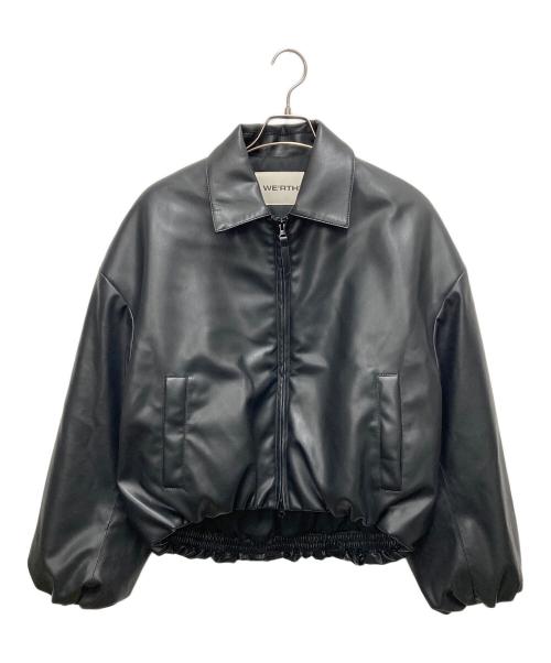 WE RTHY（ワーシー）WE RTHY (ワーシー) フェイクレザーブルゾン ブラック サイズ:サイズ Freeの古着・服飾アイテム