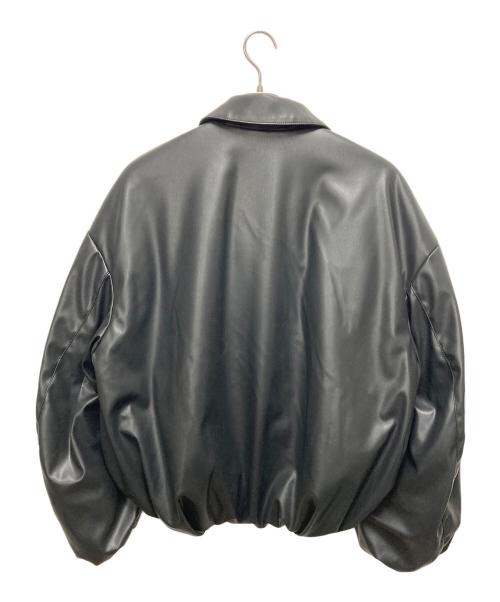 WE RTHY（ワーシー）WE RTHY (ワーシー) フェイクレザーブルゾン ブラック サイズ:サイズ Freeの古着・服飾アイテム