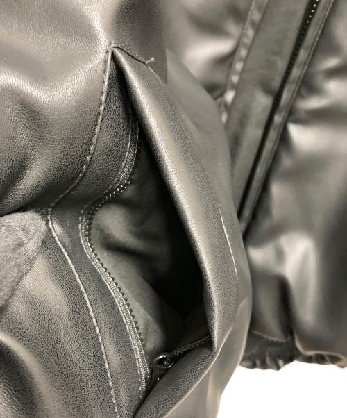 WE RTHY（ワーシー）WE RTHY (ワーシー) フェイクレザーブルゾン ブラック サイズ:サイズ Freeの古着・服飾アイテム