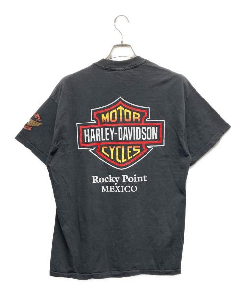 HARLEY-DAVIDSON（ハーレーダビッドソン）HARLEY-DAVIDSON (ハーレーダビッドソン) 半袖カットソー　USA製/古着 ブラック サイズ:SIZE XLの古着・服飾アイテム