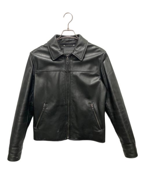 COACH（コーチ）COACH (コーチ) シングルライダースジャケット　F85841 ブラック サイズ:サイズ Ｓの古着・服飾アイテム