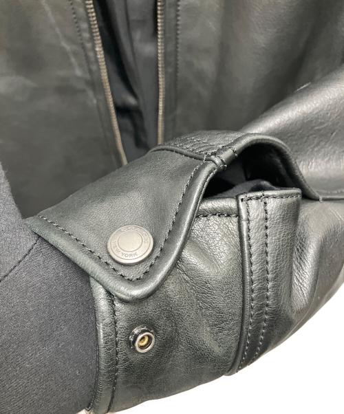 COACH（コーチ）COACH (コーチ) シングルライダースジャケット　F85841 ブラック サイズ:サイズ Ｓの古着・服飾アイテム