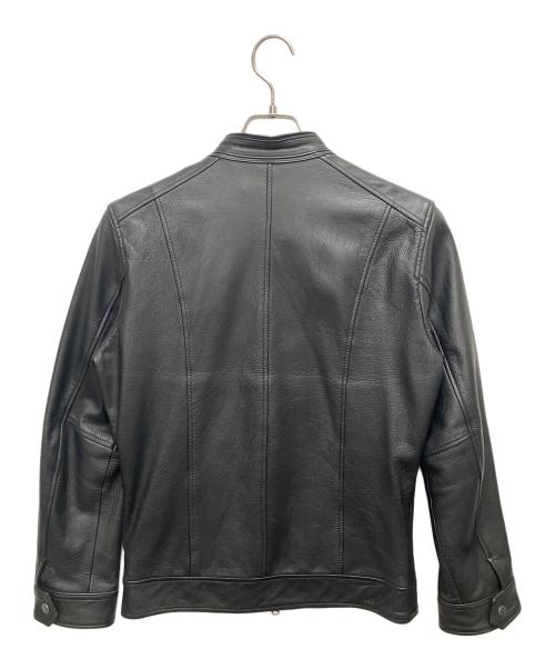 MICHEL KLEIN HOMME（ミッシェルクラン オム）MICHEL KLEIN HOMME (ミッシェルクラン オム) シングルライダースジャケット ブラック サイズ:サイズ 46の古着・服飾アイテム