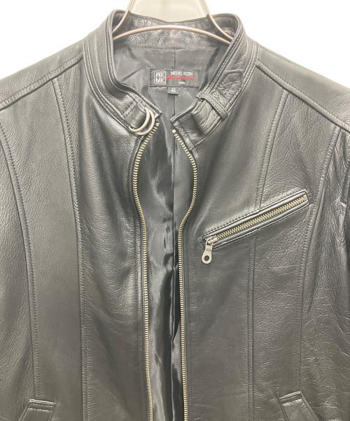 MICHEL KLEIN HOMME（ミッシェルクラン オム）MICHEL KLEIN HOMME (ミッシェルクラン オム) シングルライダースジャケット ブラック サイズ:サイズ 46の古着・服飾アイテム