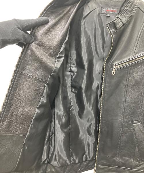 MICHEL KLEIN HOMME（ミッシェルクラン オム）MICHEL KLEIN HOMME (ミッシェルクラン オム) シングルライダースジャケット ブラック サイズ:サイズ 46の古着・服飾アイテム