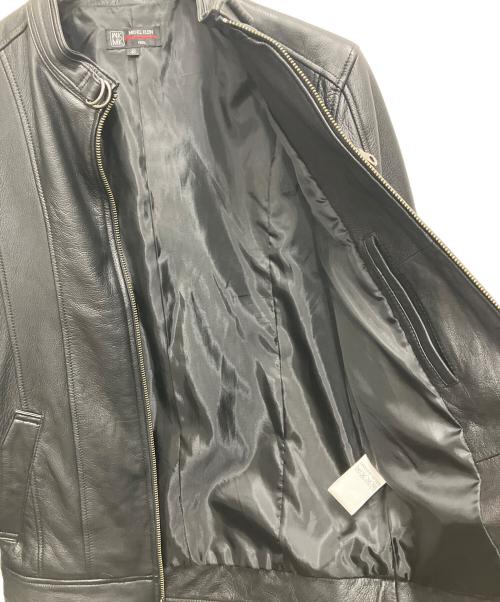 MICHEL KLEIN HOMME（ミッシェルクラン オム）MICHEL KLEIN HOMME (ミッシェルクラン オム) シングルライダースジャケット ブラック サイズ:サイズ 46の古着・服飾アイテム
