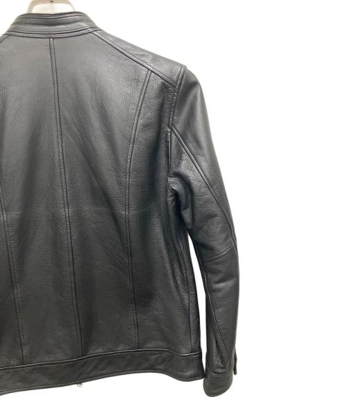 MICHEL KLEIN HOMME（ミッシェルクラン オム）MICHEL KLEIN HOMME (ミッシェルクラン オム) シングルライダースジャケット ブラック サイズ:サイズ 46の古着・服飾アイテム
