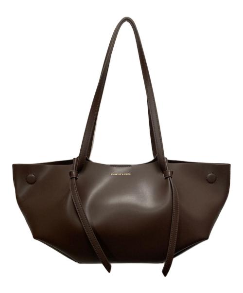 CHARLES & KEITH（チャールズアンドキース）CHARLES & KEITH (チャールズアンドキース) カルラトートバッグ ブラウンの古着・服飾アイテム