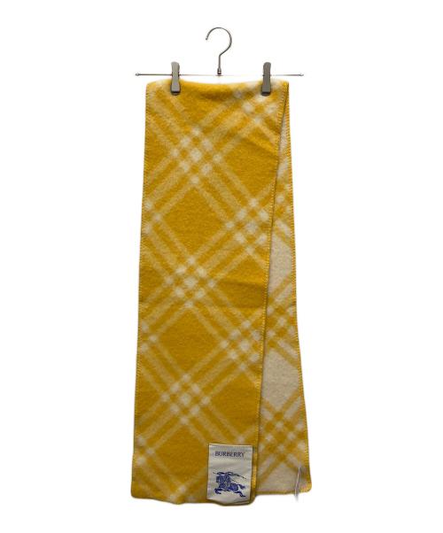 BURBERRY（バーバリー）BURBERRY (バーバリー) マフラー イエローの古着・服飾アイテム
