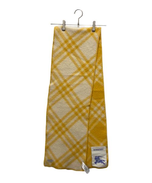 BURBERRY（バーバリー）BURBERRY (バーバリー) マフラー イエローの古着・服飾アイテム