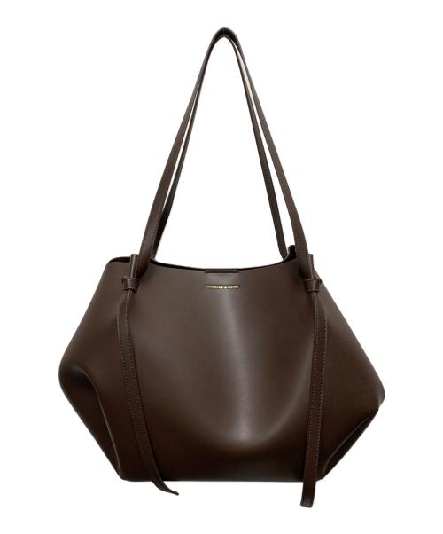 CHARLES & KEITH（チャールズアンドキース）CHARLES & KEITH (チャールズアンドキース) トートバッグ　ポーチ付き ブラウンの古着・服飾アイテム