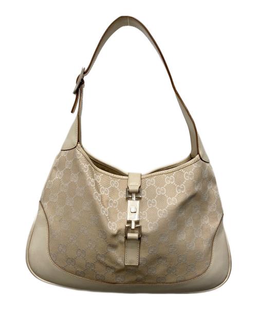 GUCCI（グッチ）GUCCI (グッチ) ワンショルダーバッグ　GGキャンバス ベージュの古着・服飾アイテム