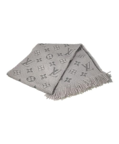 LOUIS VUITTON（ルイ ヴィトン）LOUIS VUITTON (ルイ ヴィトン) マフラー　モノグラム　エシャルプ・ロゴマニア パープルの古着・服飾アイテム