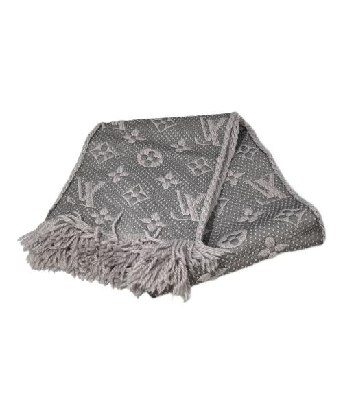 LOUIS VUITTON（ルイ ヴィトン）LOUIS VUITTON (ルイ ヴィトン) マフラー　モノグラム　エシャルプ・ロゴマニア パープルの古着・服飾アイテム