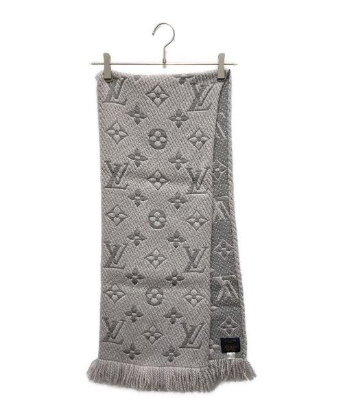 LOUIS VUITTON（ルイ ヴィトン）LOUIS VUITTON (ルイ ヴィトン) マフラー　モノグラム　エシャルプ・ロゴマニア パープルの古着・服飾アイテム