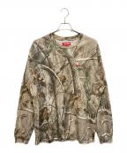 SUPREMEシュプリーム）の古着「長袖カットソー　SmallBox TeeRealtree」｜ブラウン