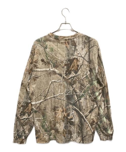 SUPREME（シュプリーム）SUPREME (シュプリーム) 長袖カットソー　	SmallBox TeeRealtree ブラウン サイズ:SIZE Lの古着・服飾アイテム