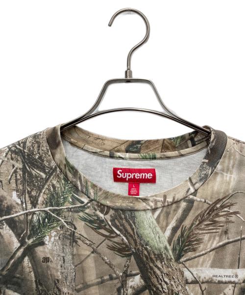 SUPREME（シュプリーム）SUPREME (シュプリーム) 長袖カットソー　	SmallBox TeeRealtree ブラウン サイズ:SIZE Lの古着・服飾アイテム