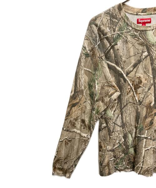 SUPREME（シュプリーム）SUPREME (シュプリーム) 長袖カットソー　	SmallBox TeeRealtree ブラウン サイズ:SIZE Lの古着・服飾アイテム