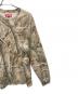 中古・古着 SUPREME (シュプリーム) 長袖カットソー　	SmallBox TeeRealtree ブラウン サイズ:SIZE L：12000円
