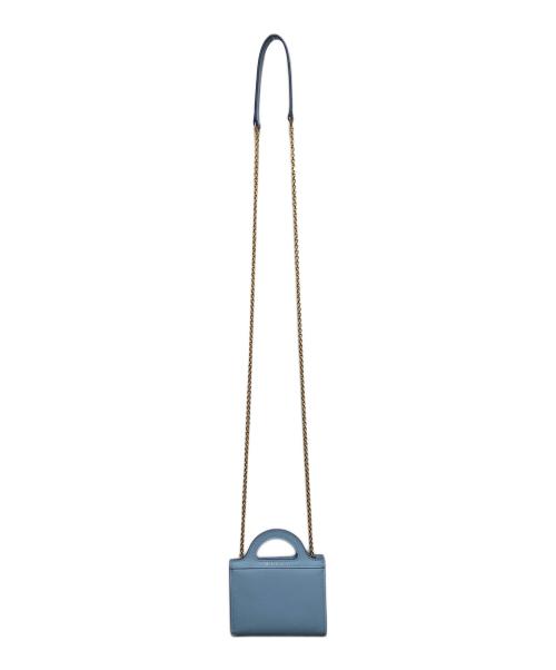 MARNI（マルニ）MARNI (マルニ) レザーチェーンショルダーウォレット ブルーの古着・服飾アイテム