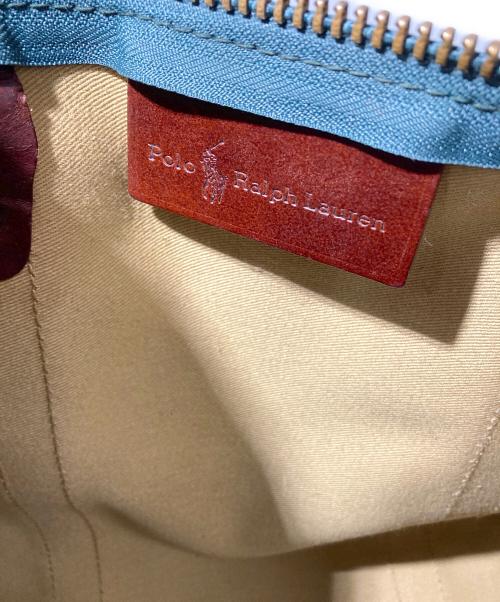 POLO RALPH LAUREN（ポロ・ラルフローレン）POLO RALPH LAUREN (ポロ・ラルフローレン) 2WAYボストンバッグ ブルー×グリーンの古着・服飾アイテム