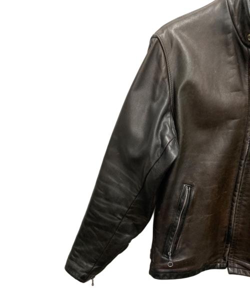 Schott（ショット）Schott (ショット) シングルライダースジャケット　641 ブラウン サイズ:SIZE 38の古着・服飾アイテム